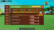 The Daily Quests screen (Image via Roblox)
